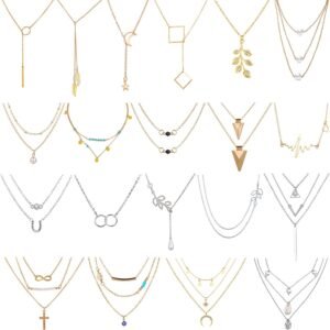 AROIC 20 PCS Pendant Necklace with...