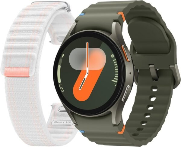 SAMSUNG Galaxy Watch 7 40mm Bluetooth AI Smartwatch + Free Band, Energy Score, Wellness Tips, Heart Rate Tracking, Sleep Monitor, Fitness Tracker, 2024, Green [US Version, 1Yr Manufacturer Warranty]