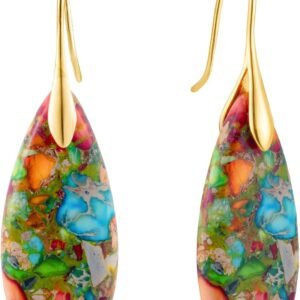 SELOVO Stone Fishhoop Dangle Drop...